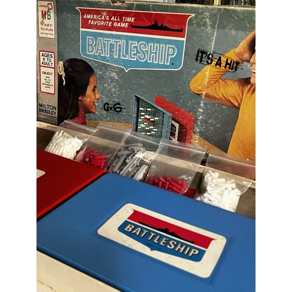 1971 Battleship Game by Milton Bradley Complete in Good Condition